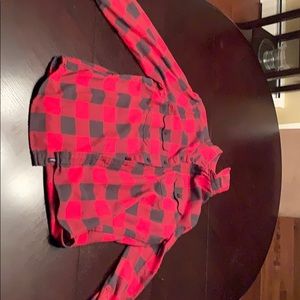 American Eagle Red and black flannel BARELY USED